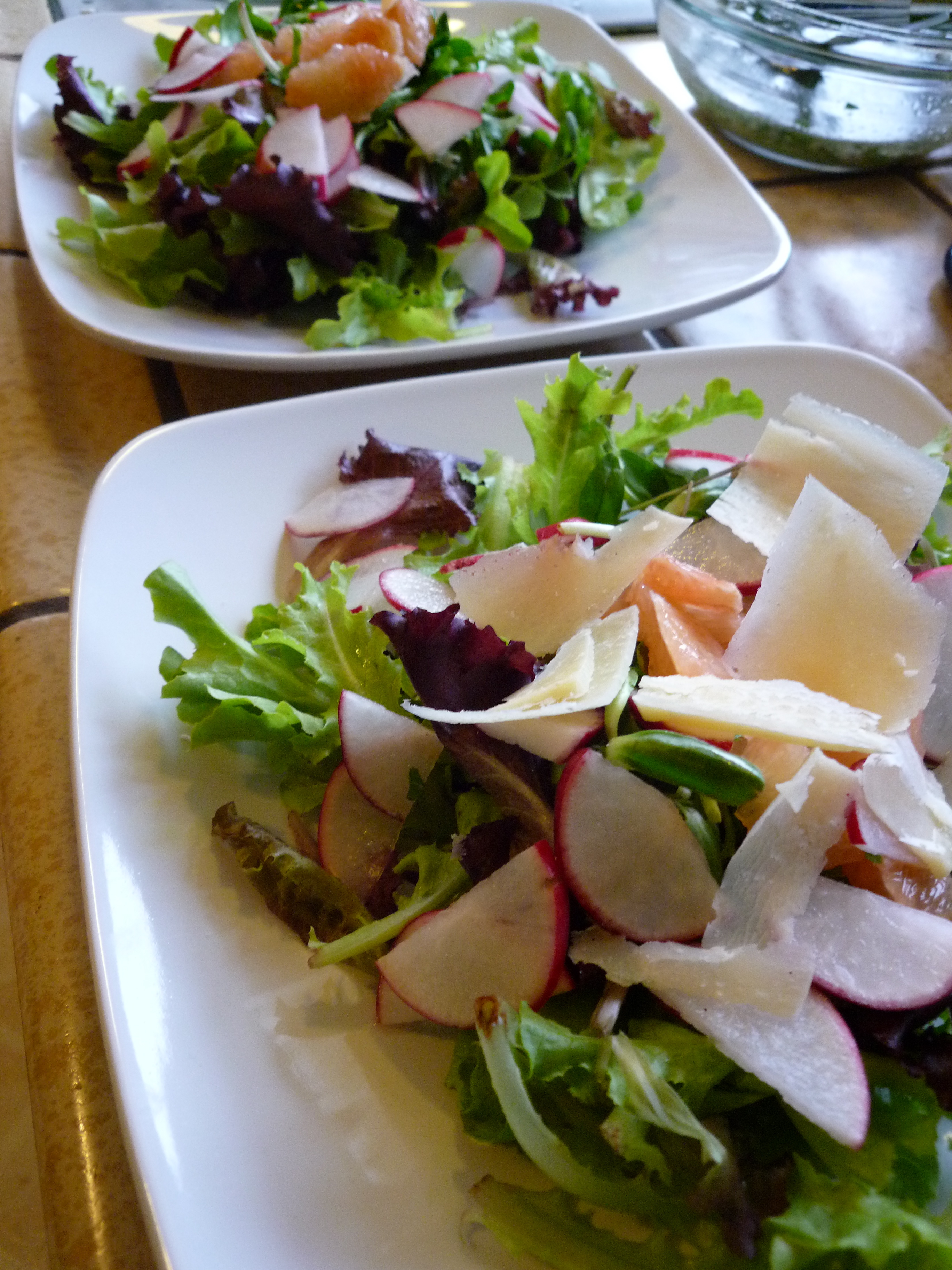 Spring Greens Salad with Radishes and Grapefruit