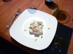 Grilled Lingcod with Eggplant-Walnut Puree