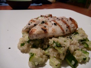 Grilled Snapper with Quinoa Salad