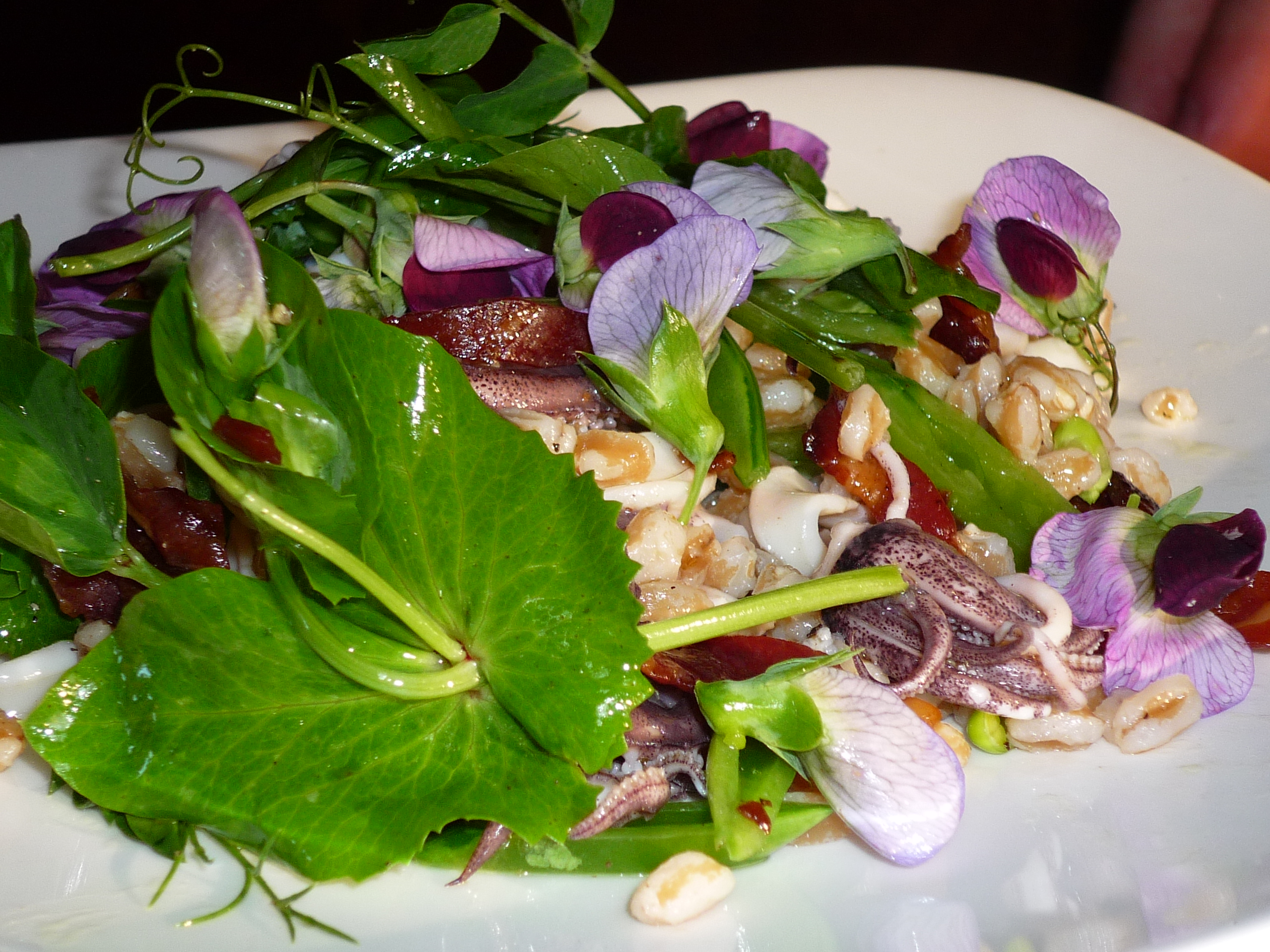 Squid-Farro Salad