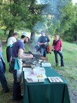 Preparing the appetizers