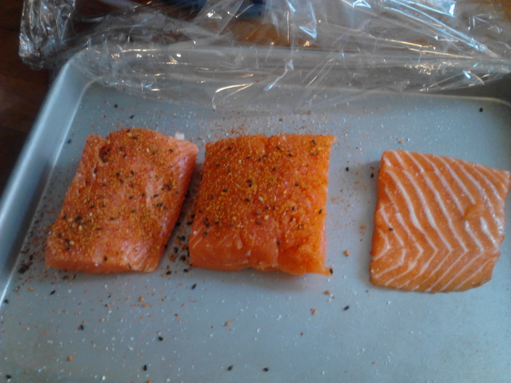 Prepping Salmon