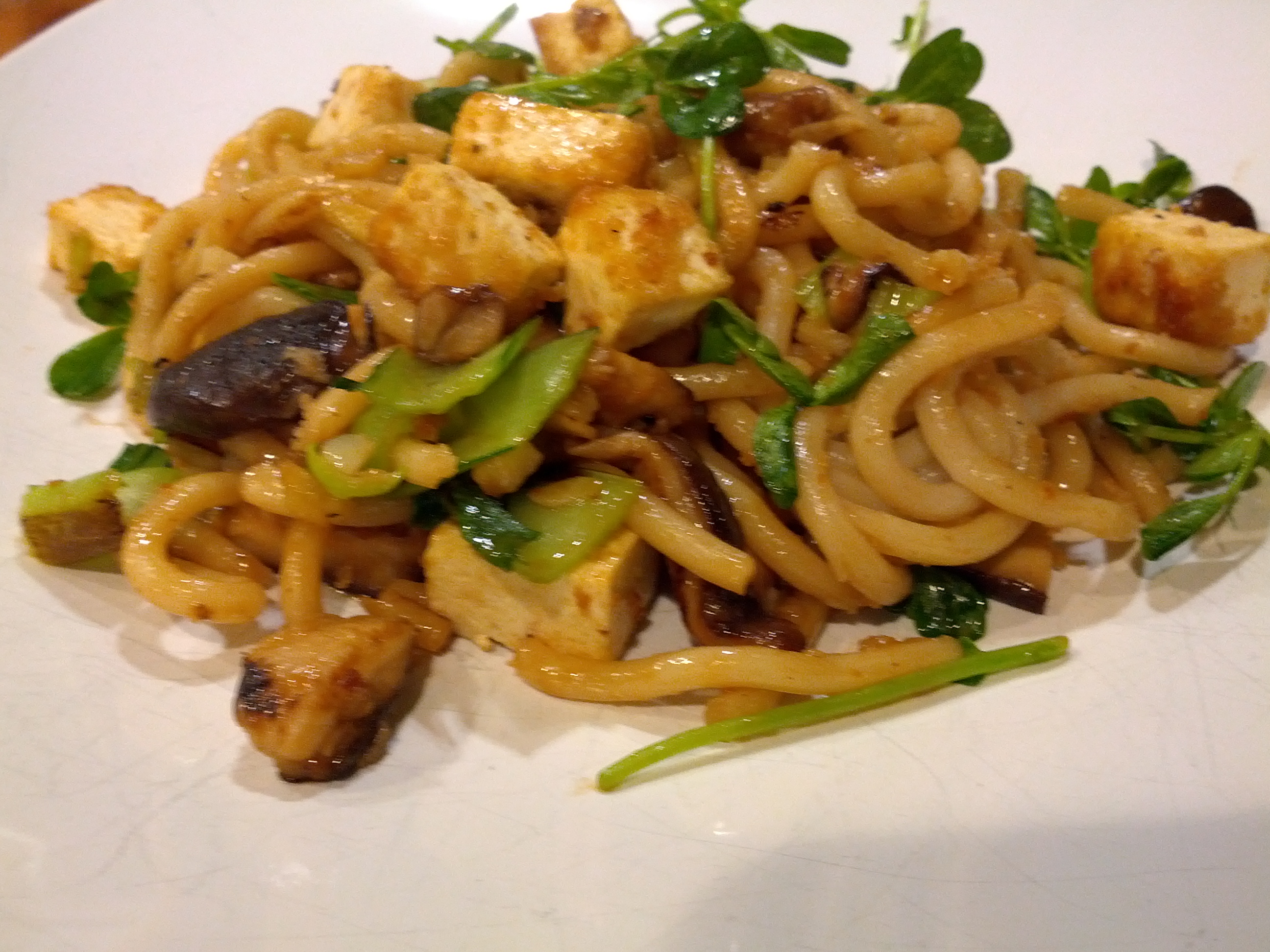 Crispy Tofu with Noodles