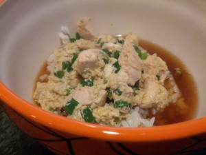 Japanese Chicken-Scallion Rice Bowl	