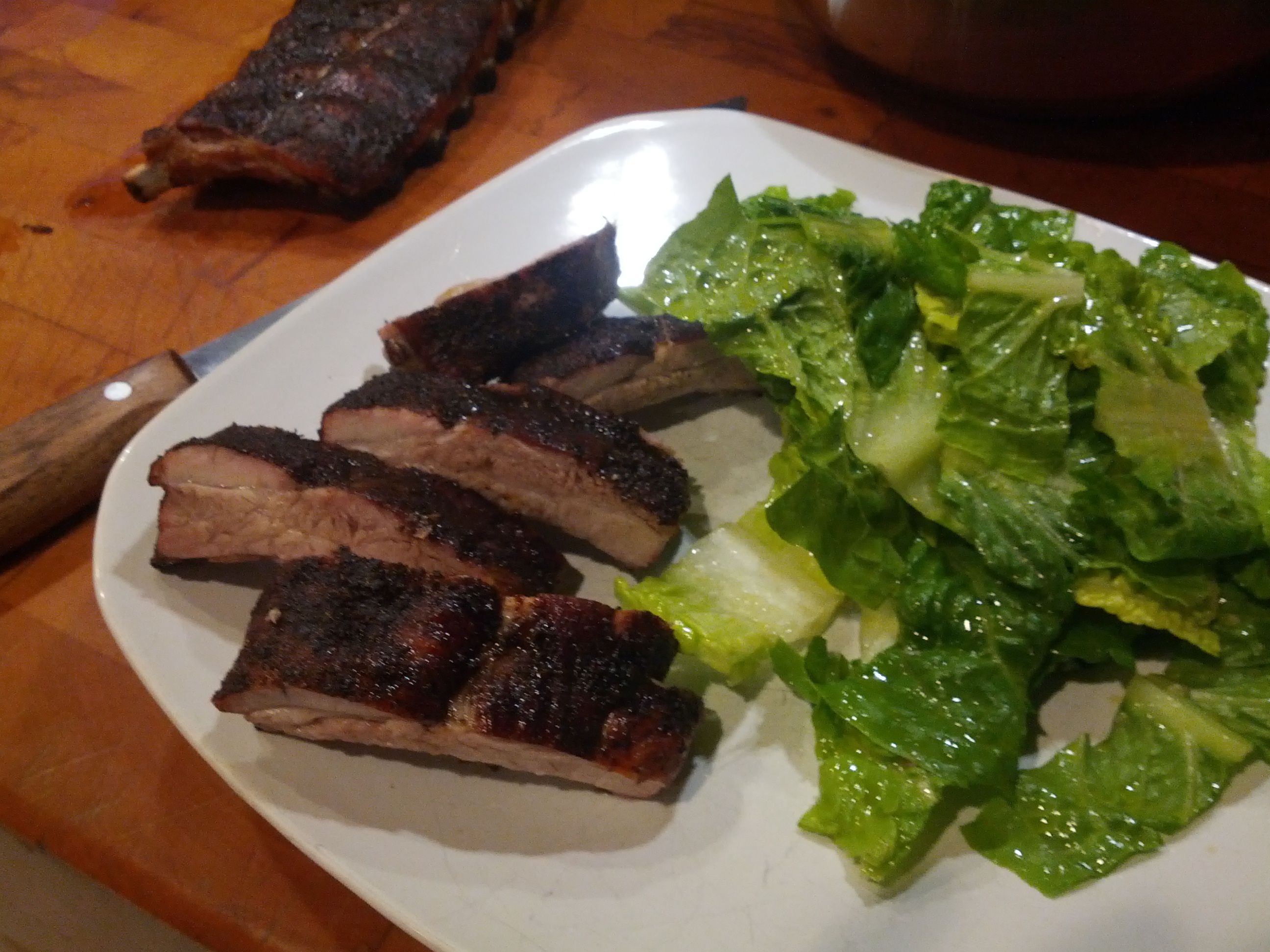 Pork Ribs and Caesar