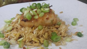 Miso-glazed cod